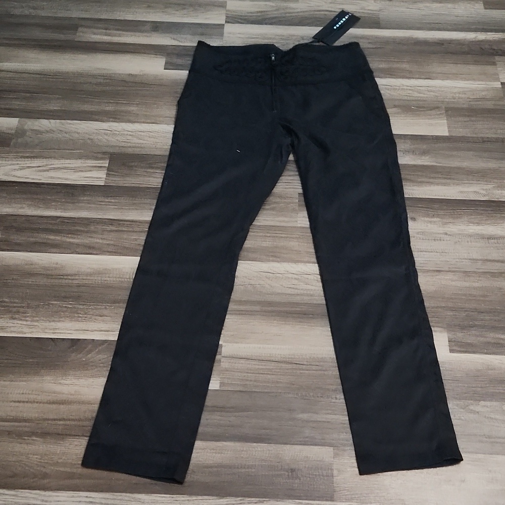 Punk Rave Men's  Black Gothic Pants size L 33' NWT Perfect Renfaire/ Cos…